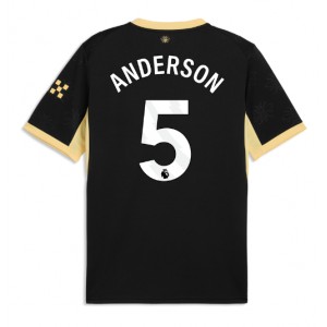 Manchester City Elliot Anderson #5 Jalkapallovaatteet Vieraspaita 2026-27 Lyhythihainen